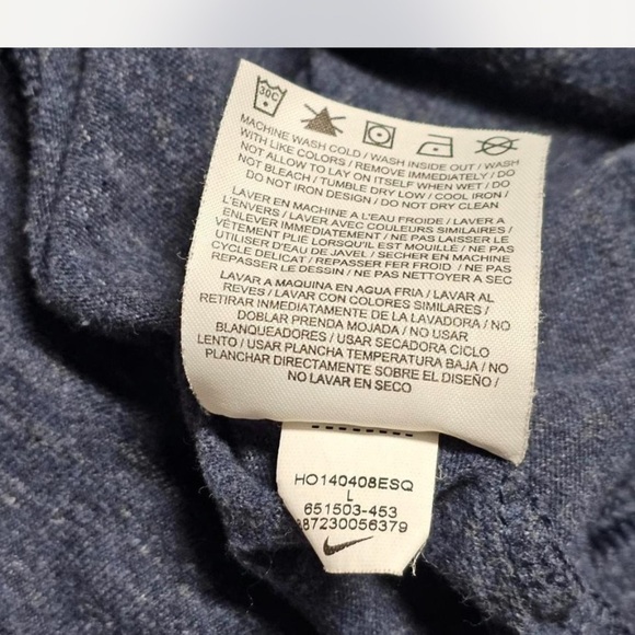 Men’s Navy Blue Nike Hoodie, Size L - Picture 4 of 4